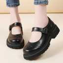 Mary Jane Shoes Women Mary Janes for Women Platform Ladies Non Slip Chunky Maryjane Flats Shoe Casual Dress Comfortable School Shoes. 9.5 Size