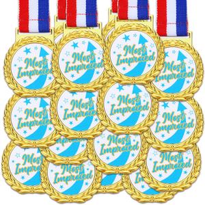30 Pcs Gold Medal for Award Bulk Winner Award Medal with Neck Ribbon Trophy Prize for Student Kid Education Competition Event Winner