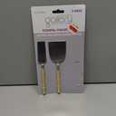 Gallery Coastal Collection Rattan And Metal Cheese Knives 6.75 Inch, 3pcs