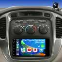 5GWifi Upgrade Car Radio for Toyota 4Runner 2003-2009, Tundra 2003-2006, Highlander 2001-2007, Camry 2002-2006, FJ Cruiser 2007-2014, 7inch Touchscreen Stereo GPS Wireless Carplay Android Auto Camera