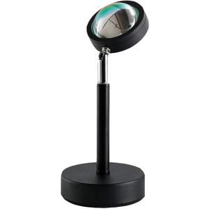 Sunset Lamp Projection Spotlight with Remote RGB 16 Colors for Influencer Video, 360 Degree Rotation Sunset Light Projector, Rainbow Projection Lamp LED Night Light for Bedroom, Party, Photography