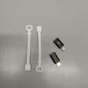 [2 Pack] USB-C Female to MicroUSB Male Charging Adapter,USB C to Micro Rubber Holder Silicone Case Compatible with Power Bank, Micro USB Device, Samsung S6 Edge, Note5, Nexus10, eMarker PD Cord