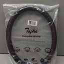 Microfiber Leather 15" Universal Fit Car Steering Wheel Cover, Elastic Nonslip Breathable and Odorless, Black & Brown