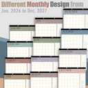 Guasslee Large Desk Calendar 2026-2027, 19-Month Large Hanging Desk/Wall Calendar From 2026 June-2027 December, 17" X 22" School Year Monthly Planner With Thick Paper For Office Home School Organizing