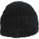 Heat Logic Women Winter Beanie Hat, Warm Stretchy Skull Cap, Soft Cozy Cap, Knit Beanie in Multiple Colors (Black+boucle)