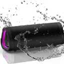 Vanzon V40 Bluetooth Speakers, Portable Wireless Speaker V5.0 with 24W Loud Stereo Sound, 24H Playtime, TWS & IPX7 Waterproof, Suitable for Travel, Home and Outdoors (Black)
