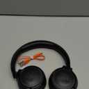 JBL Tune 510BT - Bluetooth headphones with up to 40 hours battery, microphone for call, foldable and comfortable, Android and iOs compatible (Black)