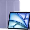 ProCase Smart Case for iPad Air 11-inch M4 (2026, 8th Gen) / M3 (2025) / M2 (2024) & 10.9 Inch iPad Air 5th (2022) & 4th (2020) Protective Hard Back Cover with Auto Sleep/Wake - Purple | M3, M2, 2025, 2024, 2022, 2020