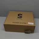 SR SUN RISE Shower Faucet Set & System - 10 Inch Rainfall Shower Head & Handle Set Wall Mounted Brushed Nickel Solid Brass Valve Trim Kit Included