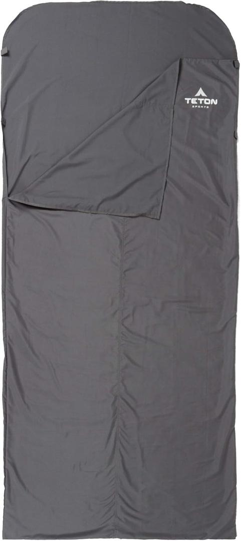 TETON Sports Sleeping Bag Liner; A Clean Sheet Set Anywhere You Go; Perfect for Travel, Camping, and Anytime Youre Away from Home Overnight; Machine Washable; Travel Sheet Set for Your Sleeping Bag