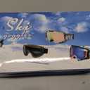 OTG Ski Snowboard Goggles for Men Women, Anti Fog Over The Glasses Snow Goggles UV Snowboarding Goggles for Adults