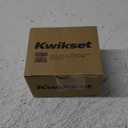 Kwikset 660 Contemporary Deadbolt Deadbolt Lock, Matte Black Square Exterior Keyed Front Entry Door, Pick Resistant SmartKey Rekey Security, Single Cylinder Dead Bolt