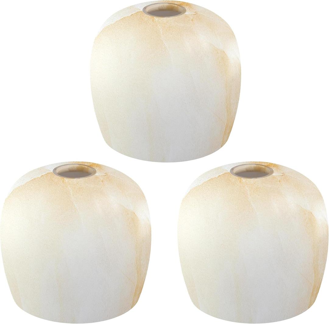 3 Pack 6.1" Painting Glass Covers Shade Pendant Ceiling Chandelier Wall Sconce Lamp Replacement Fixture,1.66" Fitter Size,5.5" high6.1" diameter
