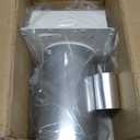 5 Inch Hooded Wall Vent with Screen and Damper,5" Vent Hood Wall Exhaust Vent Cover,Dryer Vent Cover Outside,5"Vent Cover Exterior Wall Vent Cap for Range Hood Kitchen Air Ventilation,Galvanized Steel (White)