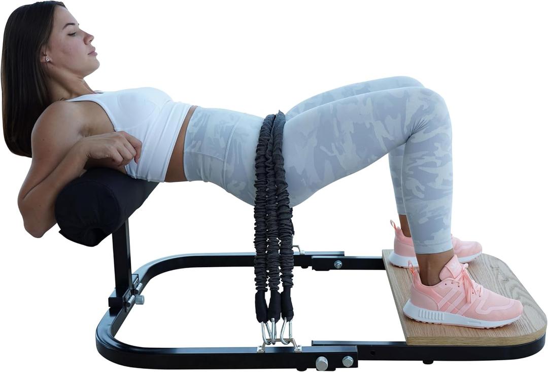 BootySprout Hip Thrust Machine for High Resistance Glute Training - Home Gym Workout - Comes with 45, 90, and 135 Lbs of Resistance