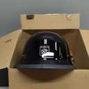 Daytona Half Shell German Motorcycle Helmets, DOT Approved for Superior Safety and Style Comfortable, Durable, and Perfect for Riders Who Want a Retro Look with Modern Protection Standards (Black, L)