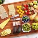 OAKSWARE Cutting Boards, 30 x 22 Inch Extra Large Acacia Wooden Cutting Board for Kitchen, Edge Grain Wood Chopping Board with Juice Groove and Handles, Pre-Oiled Carving Tray for Meat & Cheese