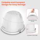 TASALON Ionic Hooded Dryer - 1875W Bonnet Dryer, 3 Heating Settings, Sit Under for Home and Salon, Portable Hair Dryer with Hood, Height Adjustable Hooded Hair Dryer- White