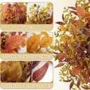 Fall Wreaths for Front Door 24 Inch Large Artificial Autumn Wreath with Eucalyptus Leaves Harvest Thanksgiving Indoor Outdoor Decor Porch Window Wall Farmhouse Rustic Hanging Door Decorations