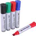 Mr. Pen- Jumbo Permanent Markers, 4 Pack, Assorted Color, Chisel Tip, Large, King, Color Permanent Markers Set, Huge Poster Markers (Black, Green, Red, Blue)