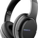 AMORNO Bluetooth Headphones Over Ear, 68 Hours Playtime Wireless Headphones with Mic, Foldable Adjustable Lightweight HiFi Stereo Headset for Cellphone/PC/Work/Travel/Home/Office (Black)