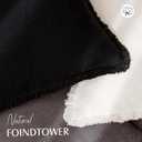 Foindtower Decorative Linen Fringe Throw Pillow Covers Cozy Boho Farmhouse Cushion Cover with Tassels Soft Accent Pillowcase for Chair Sofa Bed Living Room Home Decor, 1818 Inch, 1PC, Black