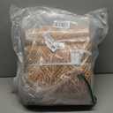 Finlonte Cotton Quilts Queen Size - 100% Cotton Queen Comforter Set, Botanical Quilt Bedding Set, Lightweight Reversible Soft Quilted Bedspread for Queen Bed, Orange/White, All Season, 3 Pcs