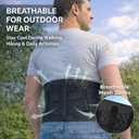 Double Pull Lower Back Brace for Men & Women, Breathable Adjustable Lumbar Support Belt with Elastic Compression, Mid-Waist Back Support for Work, Lifting & Daily Use, Sciatica & Lower Back Pain Relief,S/M(Waist 25.2"-30.71")