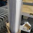 No Drill Zebra Blinds for French Door, 36 5/8" W x 72" L, Grey