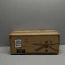 Ceiling Fan with Light Remote: 52 Inch Modern Bedroom Fans with Dimmable Tri-Color Temperature LED - Quiet Reversible DC Motor - Indoor Outdoor (Black+Walnut-5)