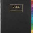 2026 Appointment Book - 2026 Daily Hourly Planner, Large Planner Weekly Monthly Appointment Book 2026, 8.5" x 11", Jan 2026- Dec 2026 Planner with 15-Minute Interval - Black
