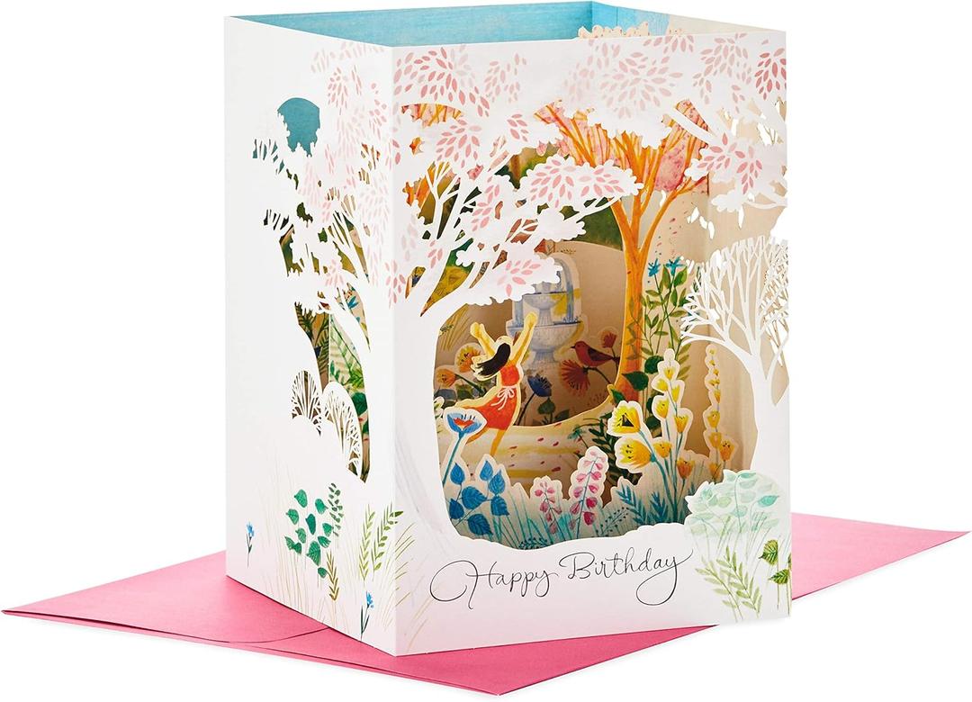 Hallmark Paper Wonder Displayable Pop Up Birthday Card for Women (Beautiful Day)