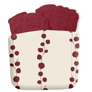 Sewing Down South for HD Designs Berries Dishcloth Basket - Red