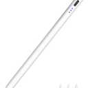 Stylus Pen for iPad 2018-2025, Fast Charging Magnetic Pencil (1st Generation) with Tilt Sensitivity & Palm Rejection for iPad Air 3/4/5/M2/M3, iPad mini 5/6, iPad 6/7/8/9/10/11, iPad Pro 11"/12.9"/M4 (Cool White)