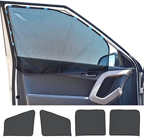 EcoNour Magnetic Car Side Window Sunshade (4 Pack) | Baby Window Shade Sunscreen Block Sunlight | Car Front and Rear Sun Shade for Baby | Side Windows Sun Protection Accessories
