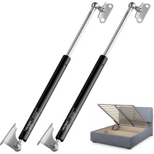 HUOPO 17 inch Gas Struts for Heavy Lid, 67lb/298N Lift Support Strut for RV Bed, Boat Hatch, Cabinet Door, Tool Box, Outdoor Window, Heavy Duty Shocks Spring with Mounting Brackets, 2 Pcs