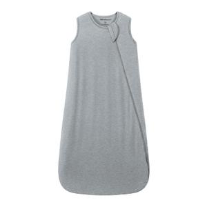 Mosebears Unisex Baby Sleep Sack 1.0 TOG, Supersoft Rayon Made from Bamboo Wearable Blanket with 2-Way Zipper (Grey,18-36 Months)