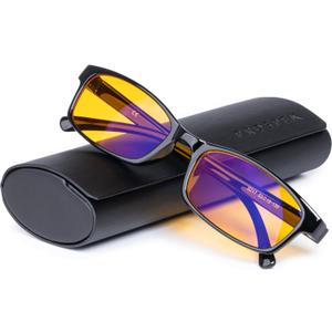 Prospek Blue Light Reading Computer Glasses, ELITE for Women and Men, +1.0 Diopters, Anti Glare Amber Lens, 99% Blue Light Blockers High Optical Quality Lenses (Black)