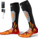 VEVOR Heated Socks, Small Size, 5000mAh Battery Rechargeable Heating Socks with 4 Heating Levels, Electric Heated Sock with APP Control for Men Women, Foot Warmer for Hunting Riding Camping Hiking (X-Large)