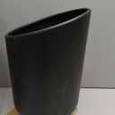 LCGP 5" Inlet 8" Outlet 15" Long Rolled End Angle Cut Bolt On Exhaust Tip Tail Pipe. Black Powder Coated.