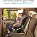 Munchkin Brica Sun Safety Car Window Shade with Heat Alert, Helps Block UVA/UVB Rays, 2 Pack, Black
