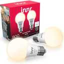 innr Smart Light Bulbs, A19 Zigbee, Works with Philips Hue* and Alexa (Bridge Required), Soft White Light Bulb, Dimmable, E26 LED Bulb 60 Watt, Warm White, 830lm, 2-Pack