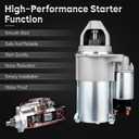 New Starter 2.0 2.2 2.4L for Chevy Equinox 10-17, Malibu 08-14, Cobalt 08-10, Impala 14, for Buick Lacrosse 10-16, Regal 11-17, Verano 10-16, for GMC Terrain 10-17, for Saturn Aura 07-09