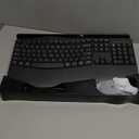 Wireless Keyboard and Mouse Combo,2.4G Full Size Wave Keys Ergonomic Keyboard with Wrist Rest for Natural Typing, 3 DPI Adjustable Ergonomic Silent Mouse for Computer/Laptop/Windows/Mac (Gray)