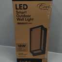 12 in. Smart LED Outdoor Wall Sconce Fixture - 1250 Lumen Max - 18 Watt