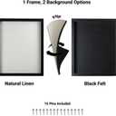 Shadow Box Display Frame with 2 Backgrounds and UV Protection, Multiple Sizes (16x20)