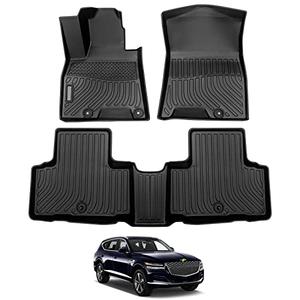 Cartist Floor Mats for 2021-2025 2026 Genesis GV80 (5 Seats), All Weather Floor Mats for GV80 Accessories Heavy Duyt Waterproof