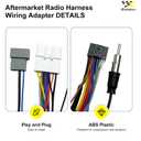 Aftermarket Radio Wiring Adapter Compatible with Nissan 2007-2013/Subaru 2008-2013, 16Pin Android Car Stereo Harness with Antenna Adapter Reverse, Fits for Altima Rogue Sentra Subaru Forester