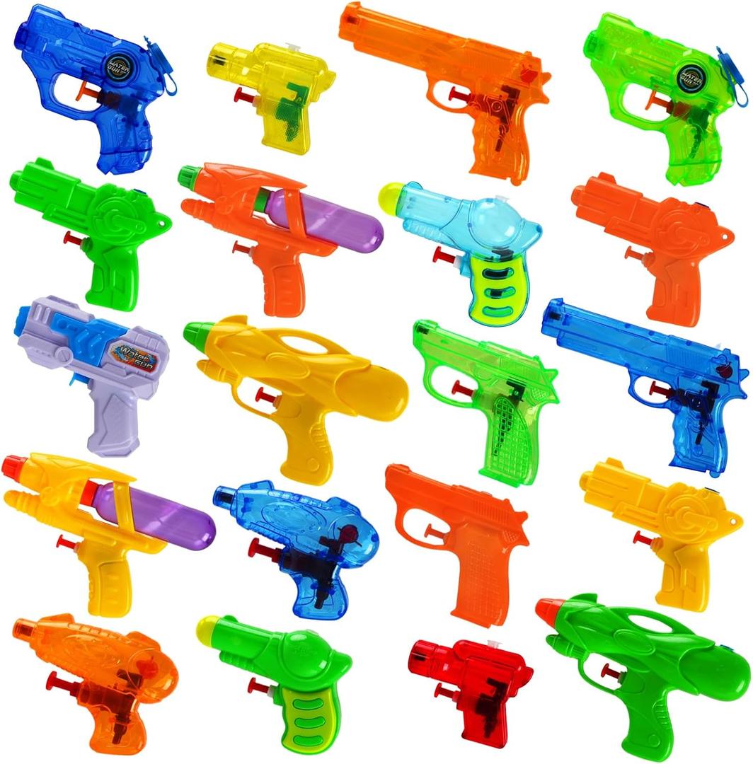Water Guns for Kids, Small Water Gun Mini Squirt Gun ToysBath Outdoor Summer Swimming Pool Beach Party Favors for Kids Boys Girls Toddlers, 20 Pack