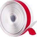 TORRAMI Wide Silicone Weather Stripping 3 inch Width 20 Feet Length, Draft Stopper Seal for Barn and Garage Door Under Bottom,Top, Sides, White